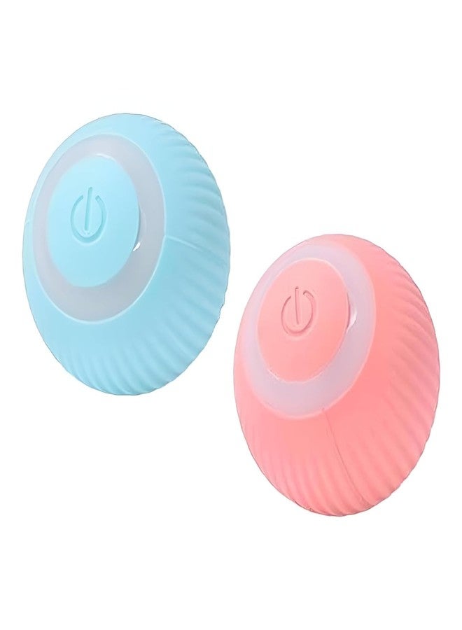 SUUKSESS 1-Piece Smart LED 360° Cat Toy Ball, Interactive Rechargeable Rotating Ball with LED Automatic Rotating Smart Obstacle Avoiding Chasing (Multicolor) - Image 1